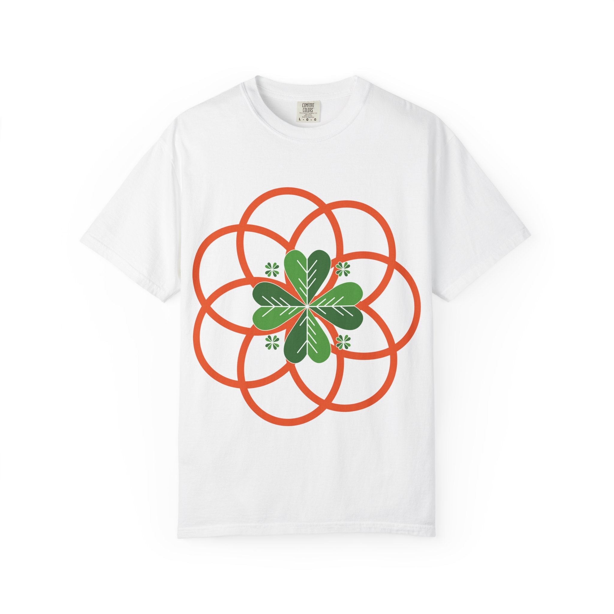 Progress Over Perfection T-Shirt — Celtic Clover Mandala Graphic