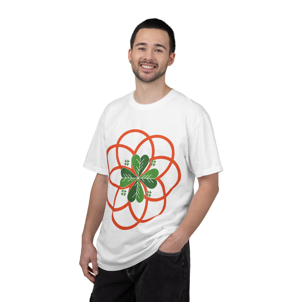 Progress Over Perfection T-Shirt — Celtic Clover Mandala Graphic