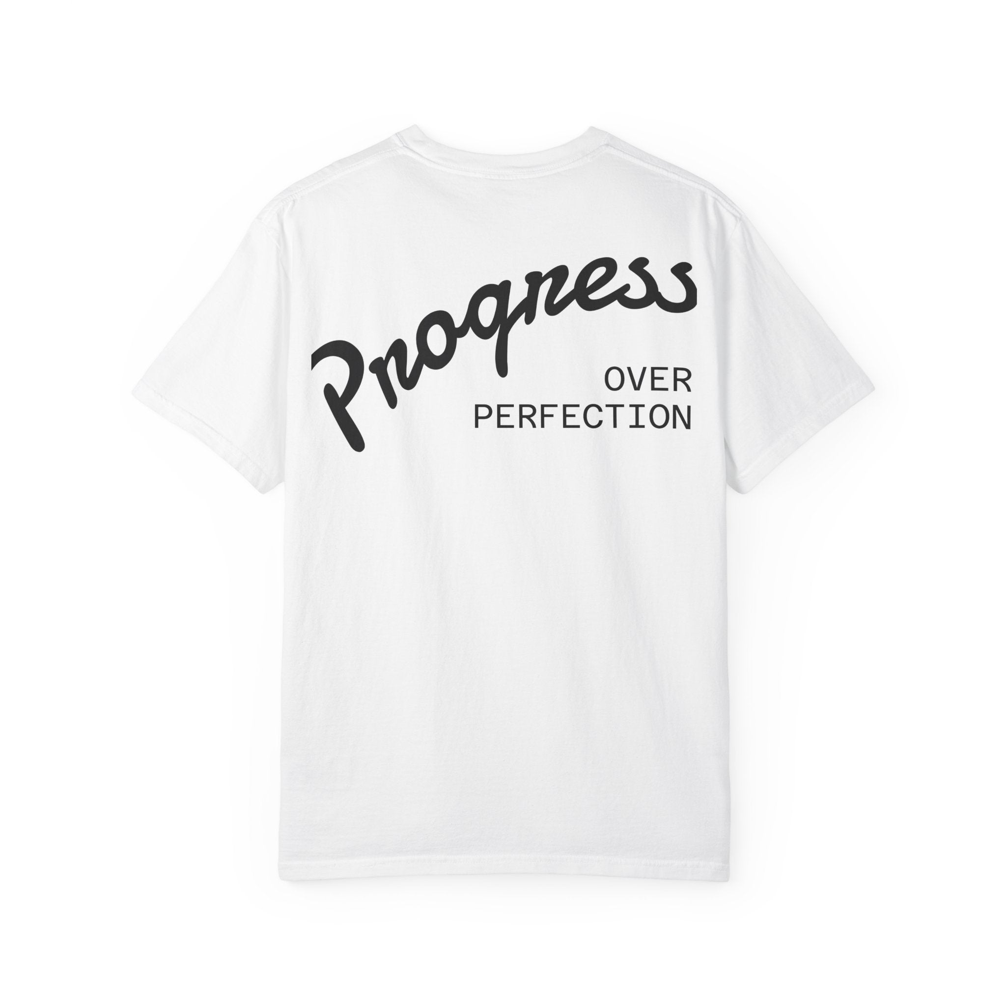 Progress Over Perfection T-Shirt — Celtic Clover Mandala Graphic